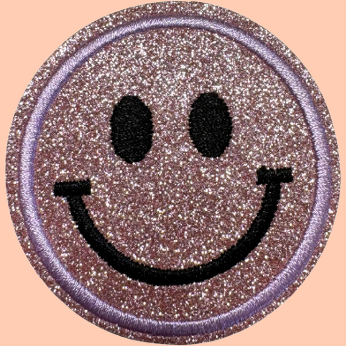 Light Pink Shimmery Smiley Face