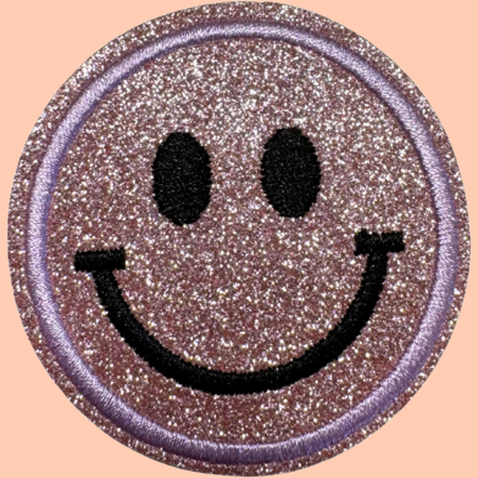 Light Pink Shimmery Smiley Face