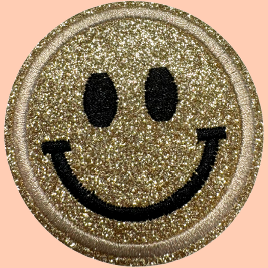 Gold Shimmery Smiley Face
