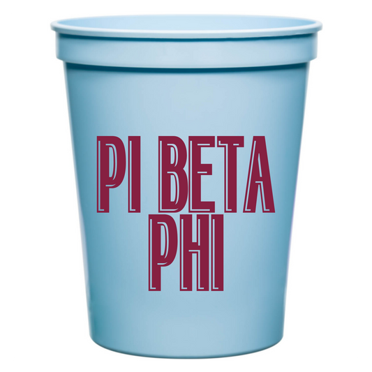Pi Beta Phi 16oz Cups (10 pack)