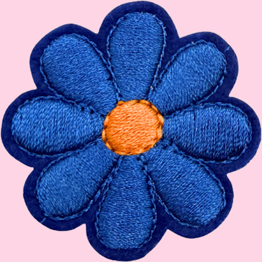 Royal Blue & Orange Flower