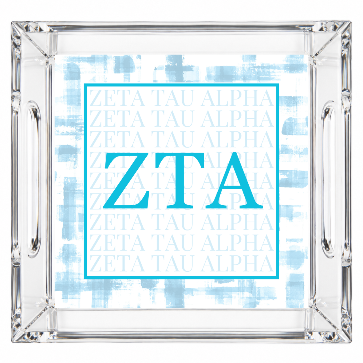 Zeta Tau Alpha Acrylic Tray