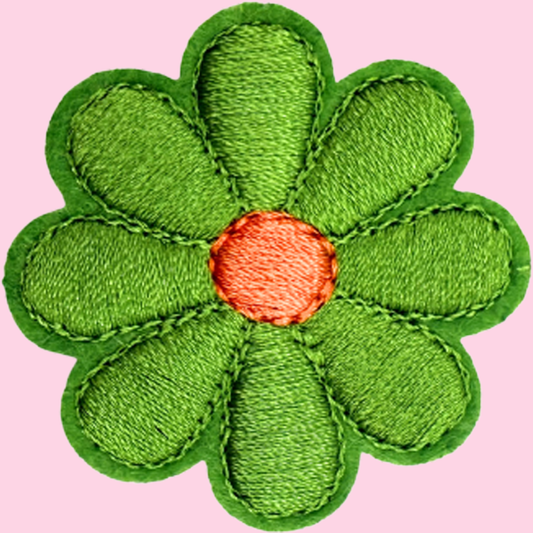 Lime Green & Orange Flower