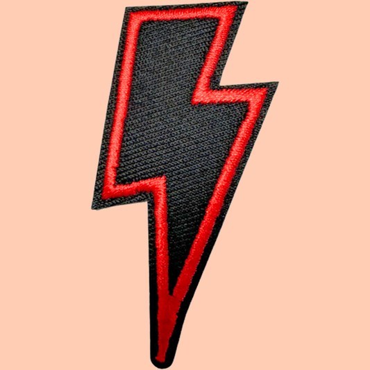 Black And Red Lightning Bolt