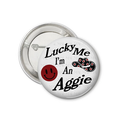 Lucky Me 3" Button