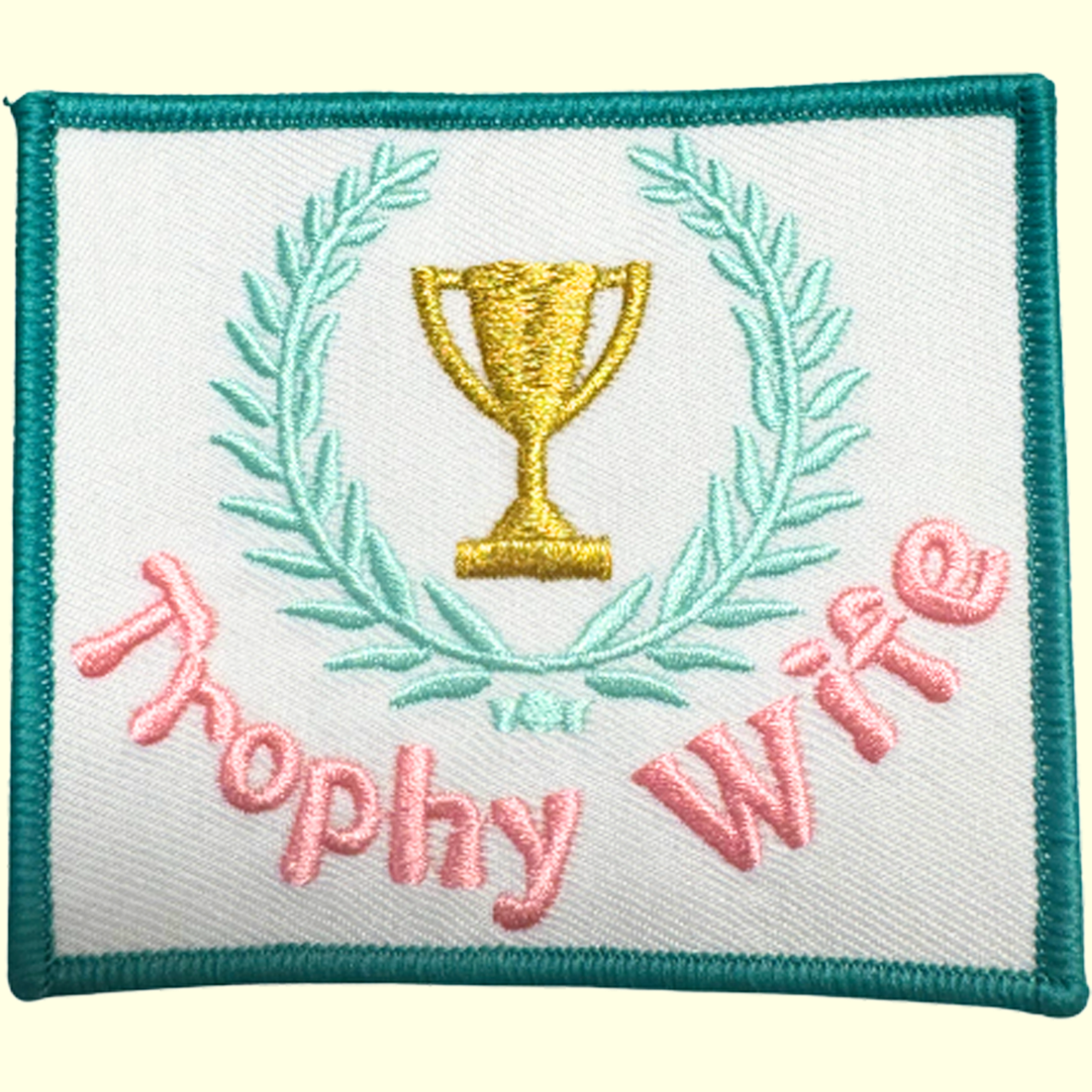 Trophy Wife Square w Gold