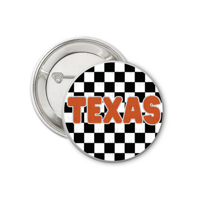 Solid Checkered 3" Button