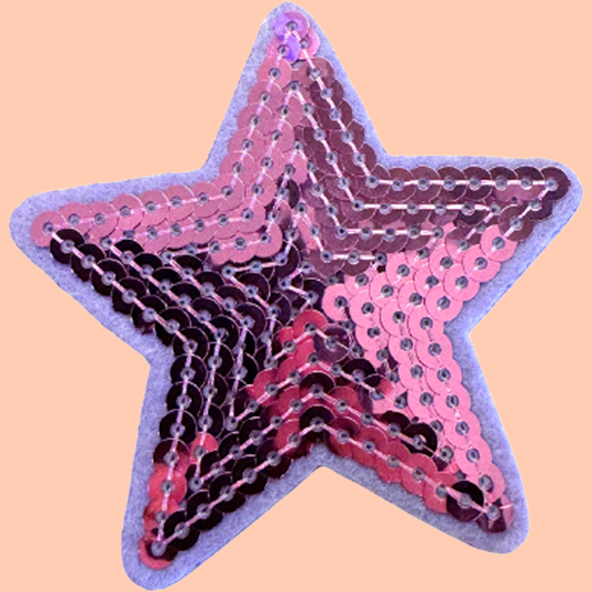 Purple Sequin Star