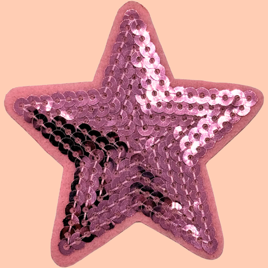 Light Pink Sequin Star