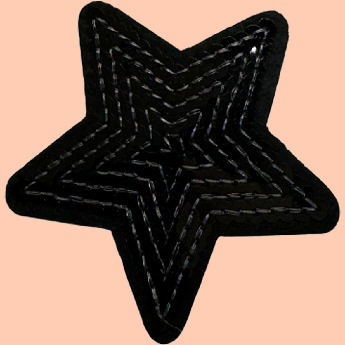 Black Sequin Star