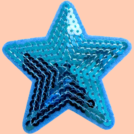 Blue Sequin Star