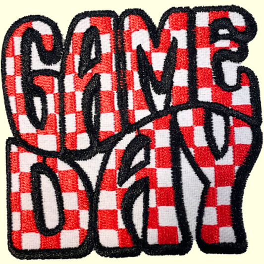 Red & White Checkered Game Day