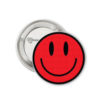Solid Smile 3" Button