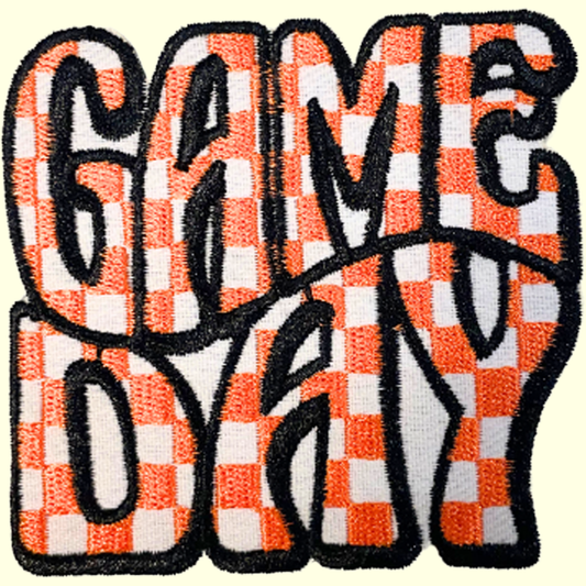 Orange & White Checkered Game Day