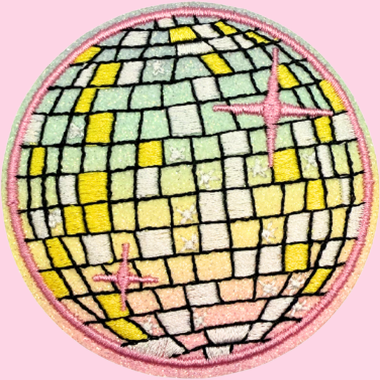 Pink & Yellow Small Disco Ball