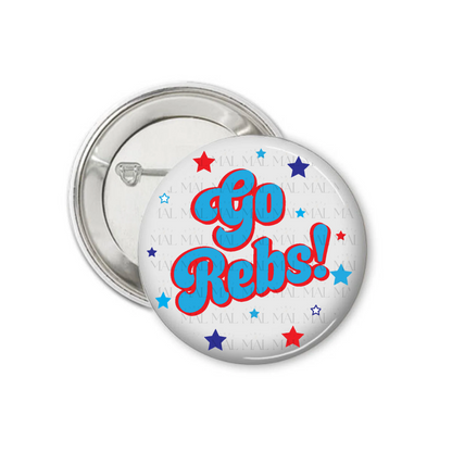Chunky Letters 3" Button