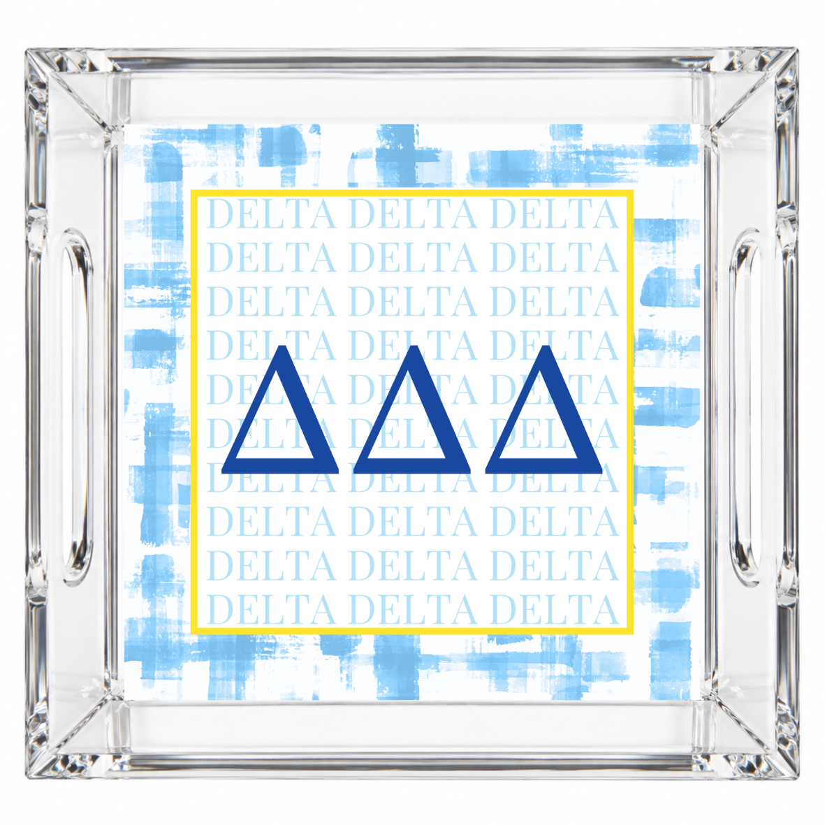 Delta Delta Delta Acrylic Tray