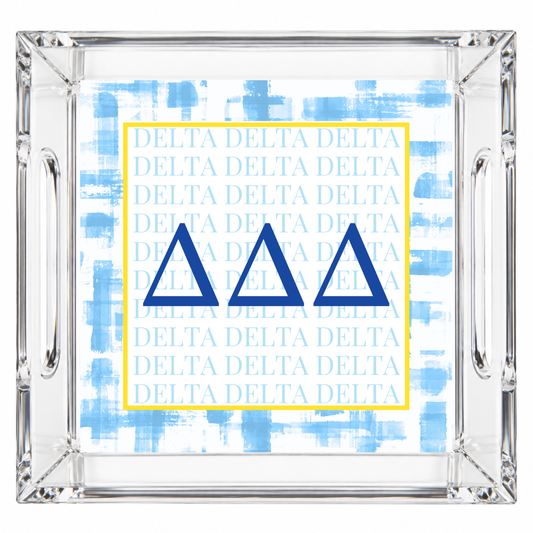 Delta Delta Delta Acrylic Tray