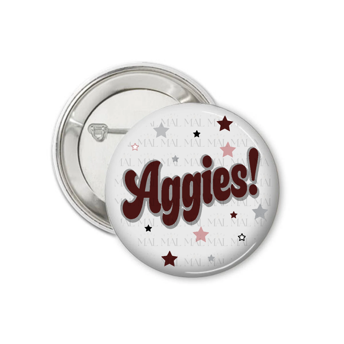 Chunky Letters 3" Button