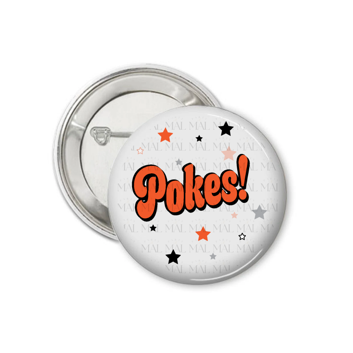 Chunky Letters 3" Button