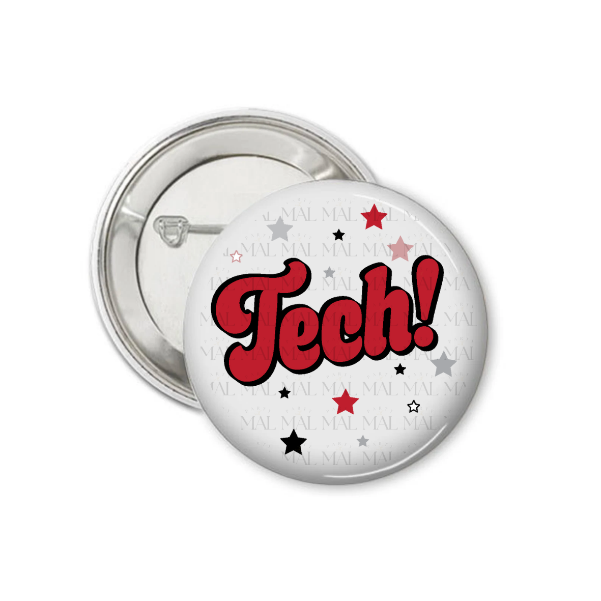 Chunky Letters 3" Button