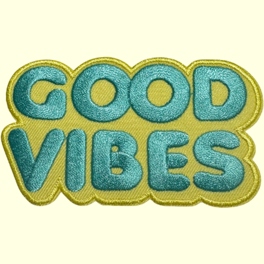 GOOD VIBES (yellow/teal)
