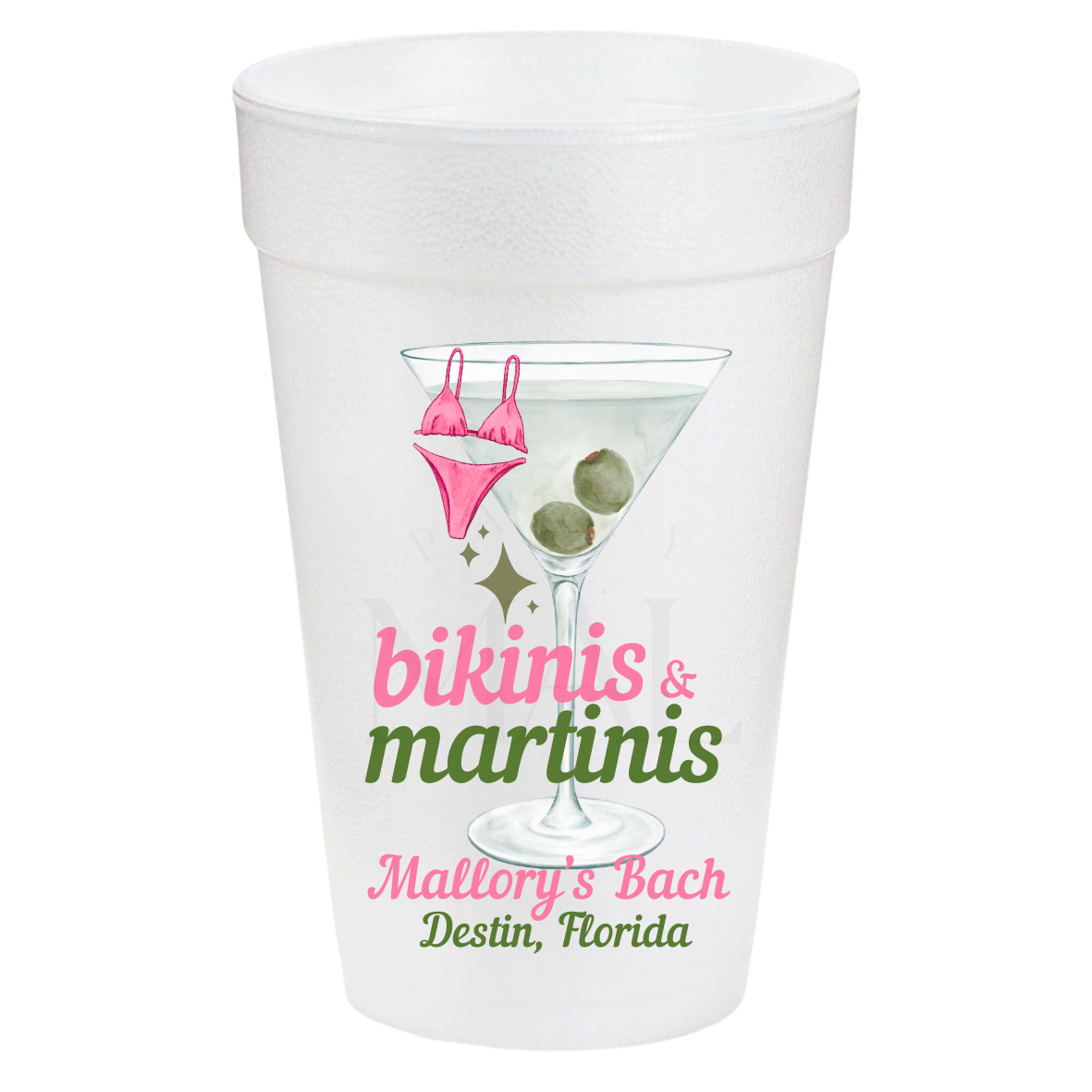 Bikinis and Martinis 20oz Cups