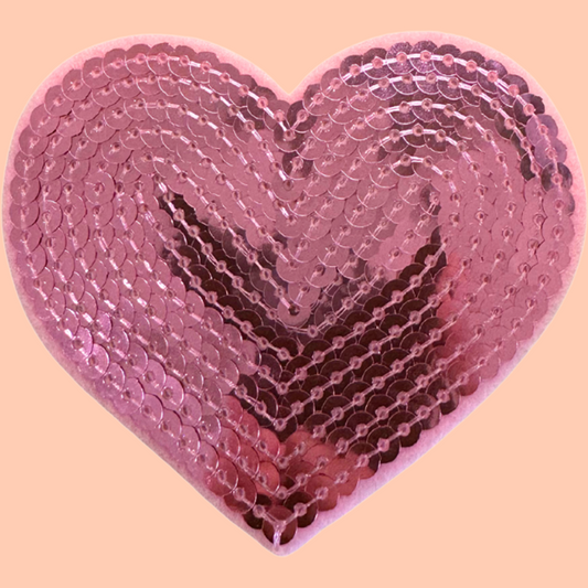 Pink Sequin Heart