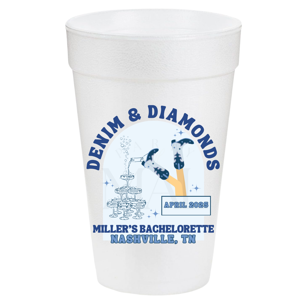 Denim and Diamonds Arch 20oz Cups