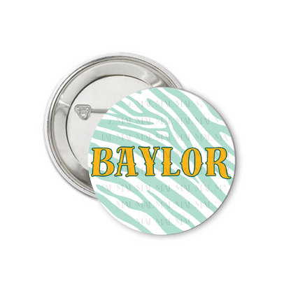 Zebra School 3" Button