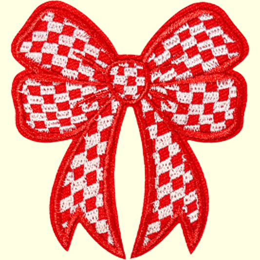 Red & White Bow