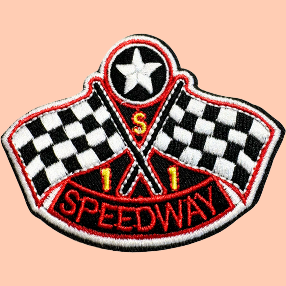 Speedway And Flags