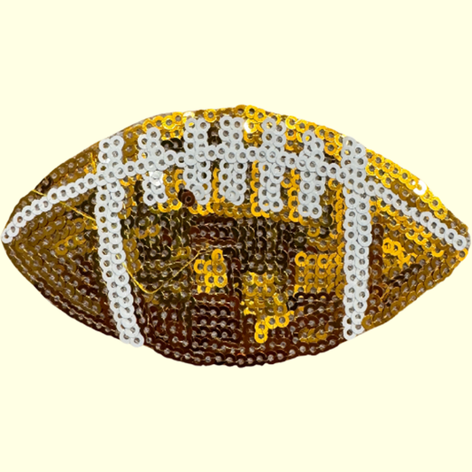 Yellow Sequin Football