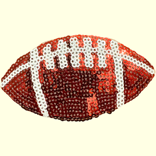 Orange Sequin Football