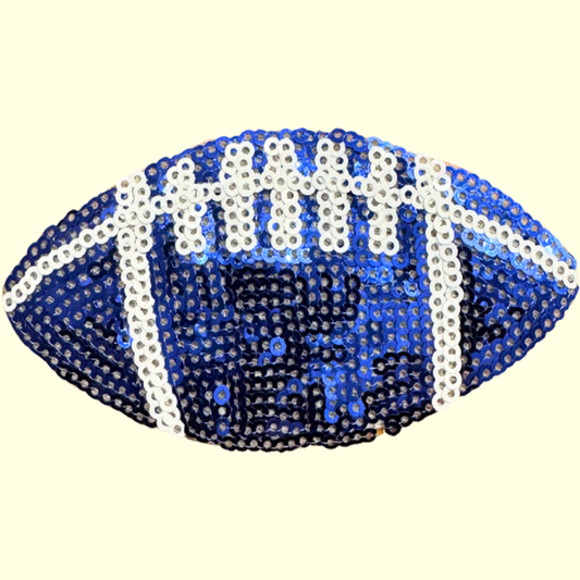 Blue Sequin Football