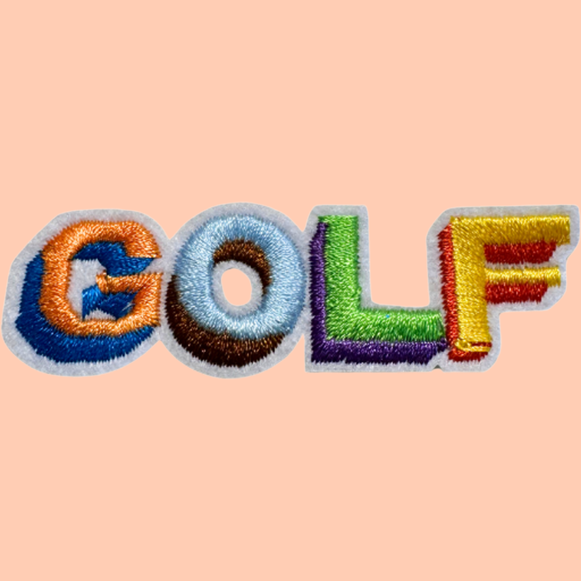 Golf In Colored Letters