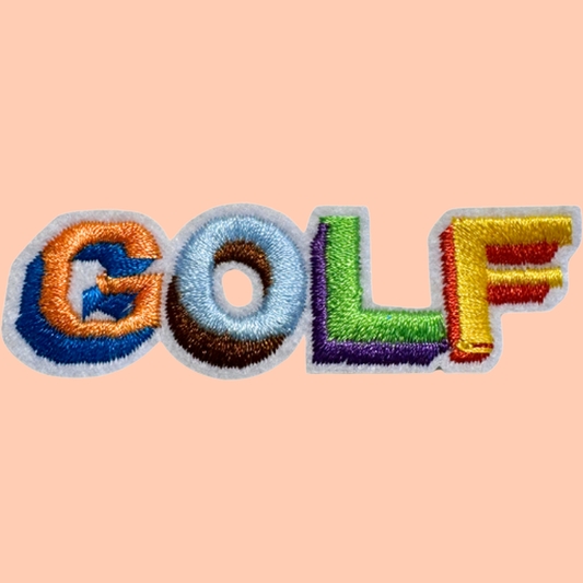 Golf In Colored Letters