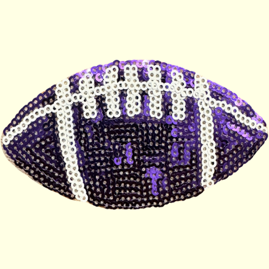 Purple Sequin Football