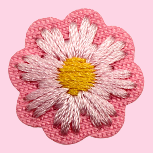 Embroidered Flower Light Pink