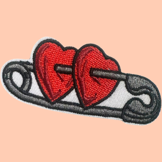 Friendship Heart Safety Pin
