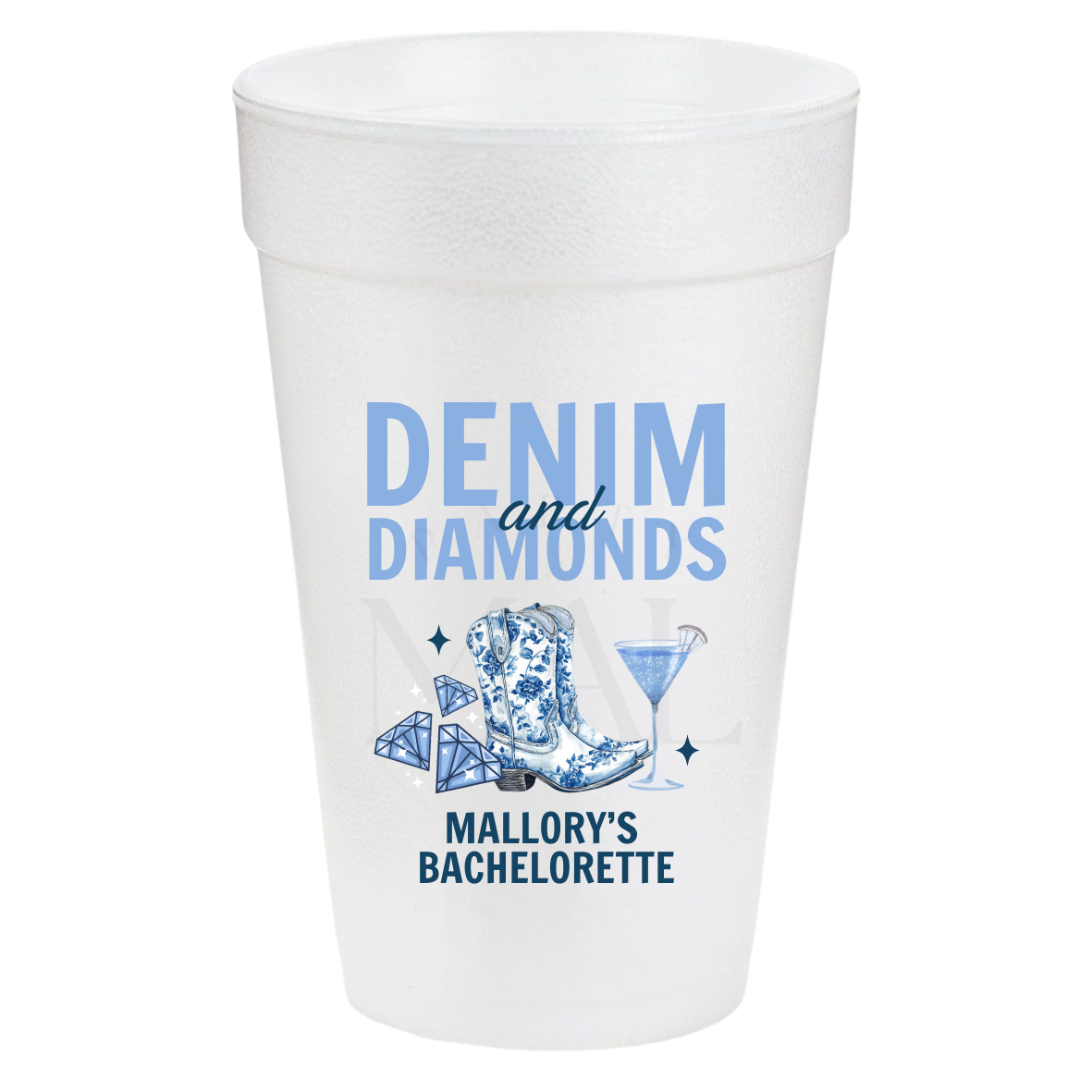 Denim and Diamonds 20oz Cups