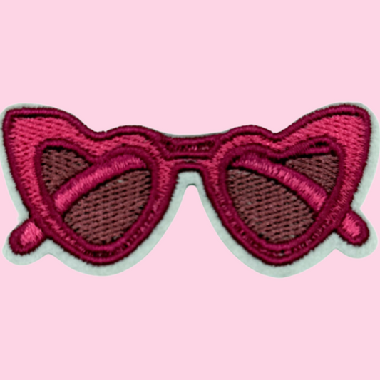 Hot Pink Heart Sunglasses