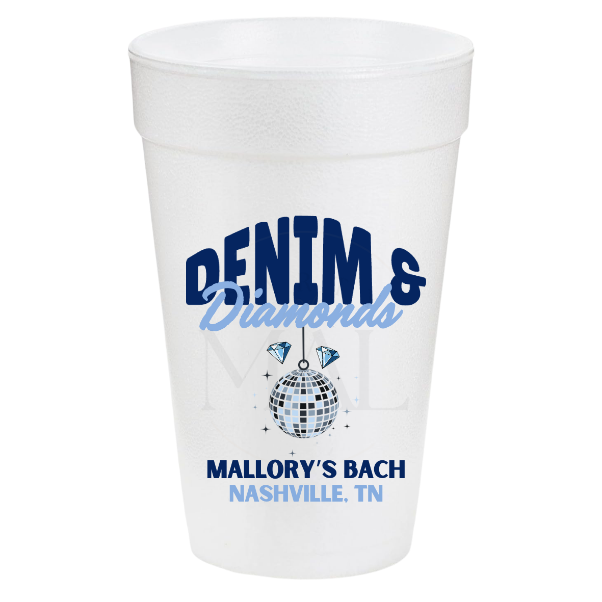 Denim and Diamonds 20oz Cups