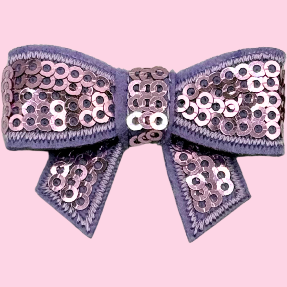 Mini Purple Sequin Bow