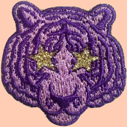 Purple Tiger Face