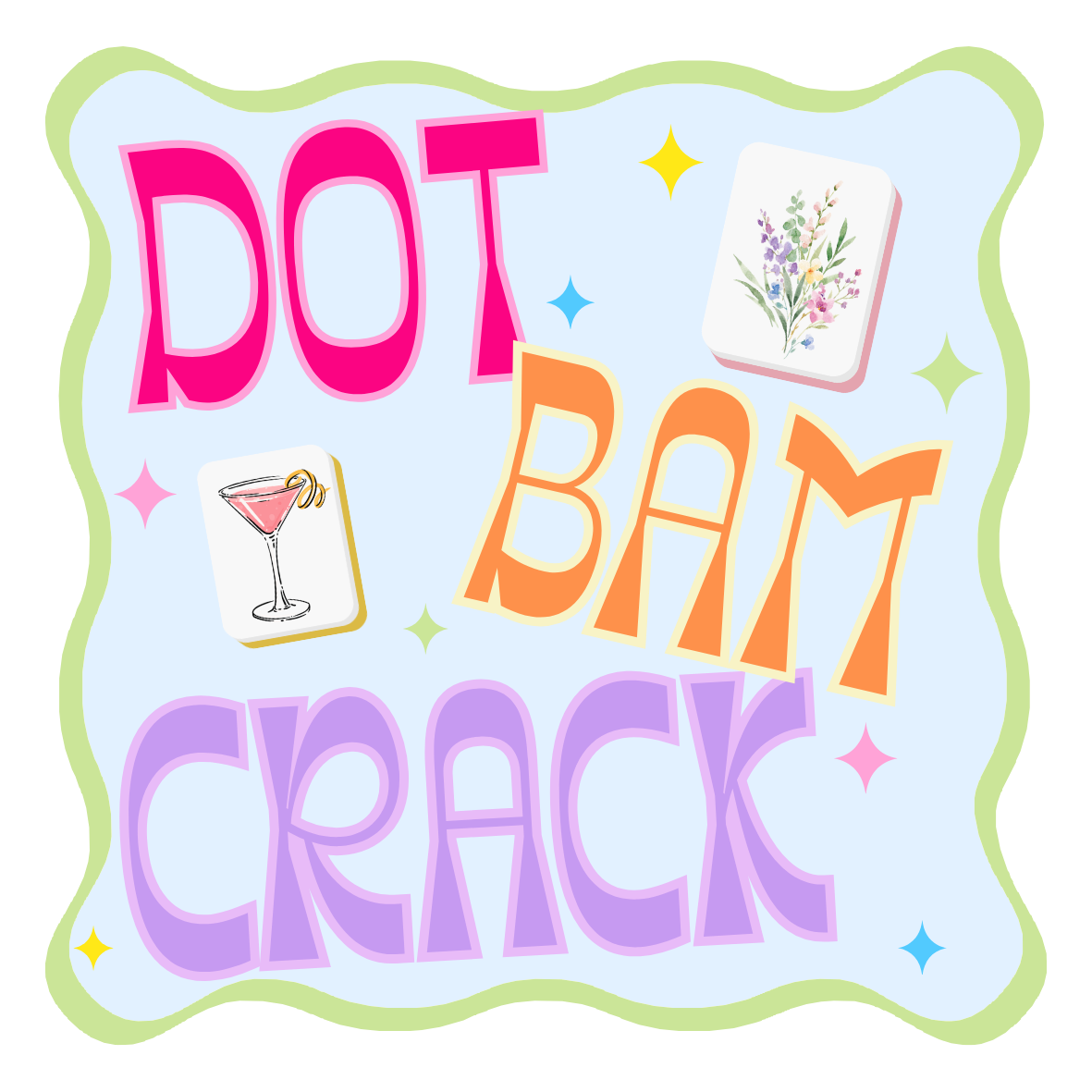 Dot Bam Crack Acrylic Coaster