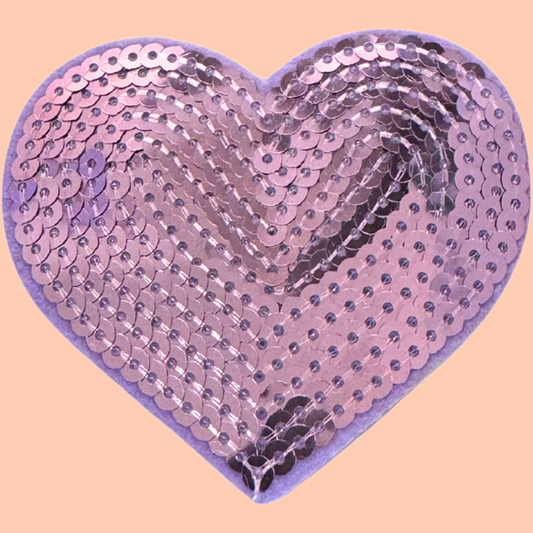 Purple Sequin Heart