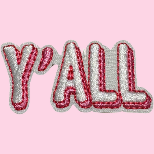 Y'all Pink & White Small