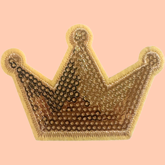 Gold Sequin Crown