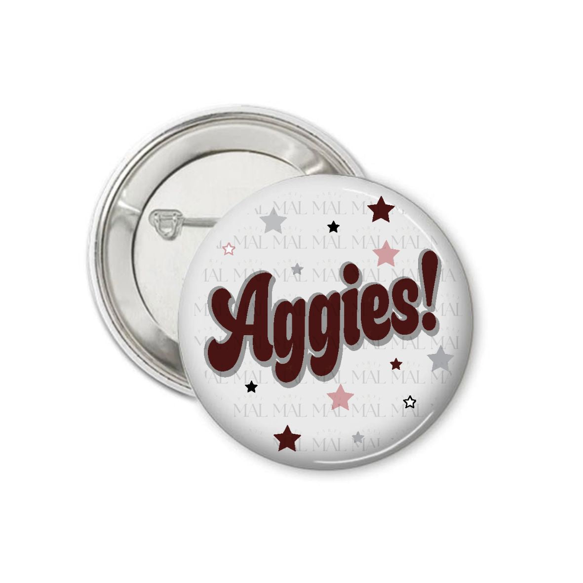 Chunky Letters 3" Button